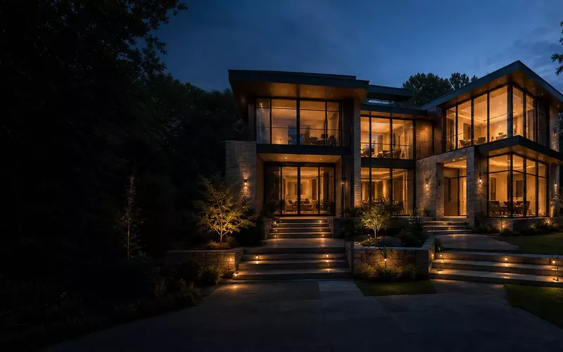 Large modern home requiring engineered wireless coverage
