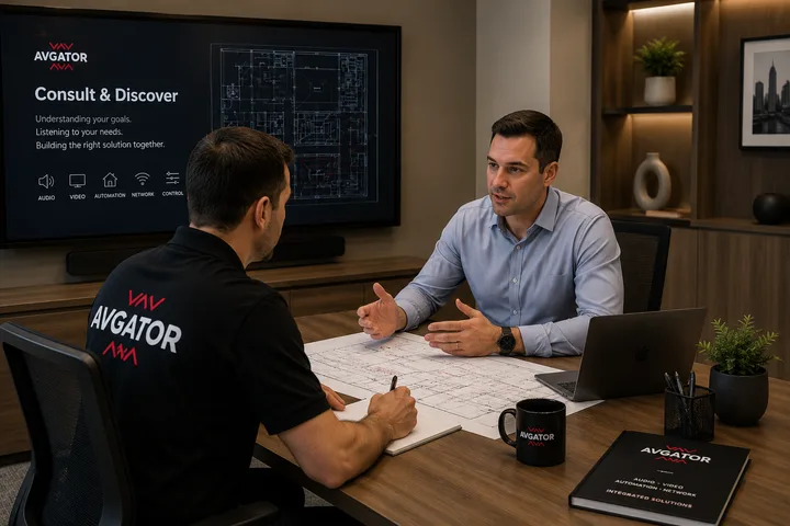 Consult & Discover stage of AVgator's project process