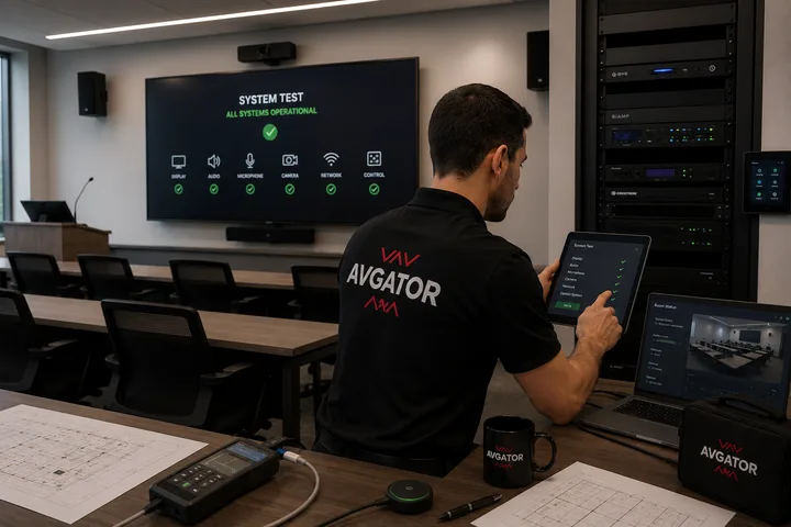 Test & Commission stage of AVgator's project process
